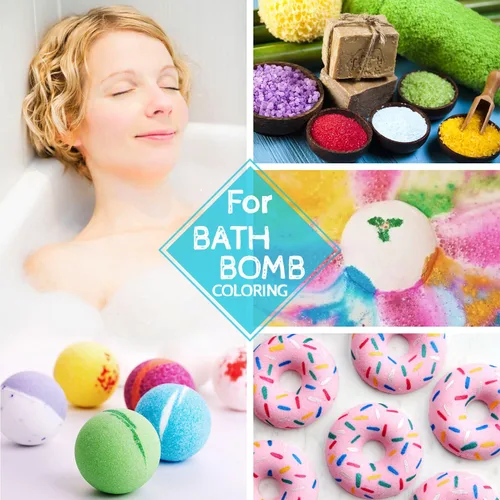 Miniatura 4 de Limino Tinte de jabón de bomba de baño de 12 colores - Coloración segura para la piel, de grado alimentario, para suministros de fabricación