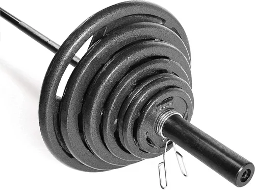 Miniatura 9 de WF Athletic Supply - Disco de hierro fundido, placa de agarre olímpico de 2 pulgadas para entrenamiento de fuerza, tonalidad muscular, pérdida
