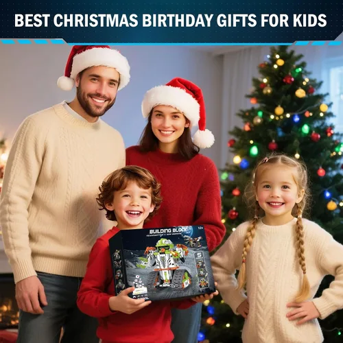 Miniatura 3 de Kit de construcción de robot STEM con control remoto para niños de 6 a 13 años, juguetes técnicos robóticos de codificación, regalos de cumpleaños