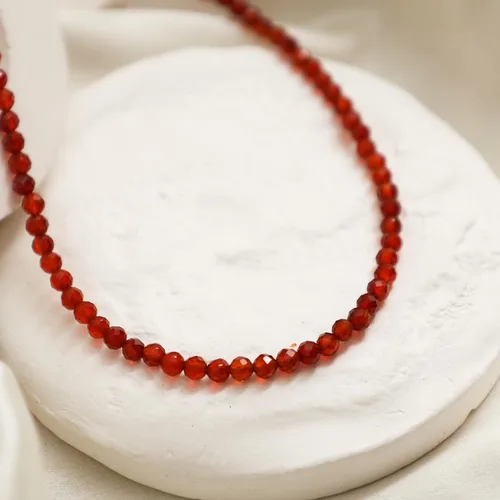 Miniatura 63 de Gempires - Collar de cuentas de piedras naturales hechas a mano, joyería de cristal hipoalergénica de 20 pulgadas, chapado en oro, joyería de moda
