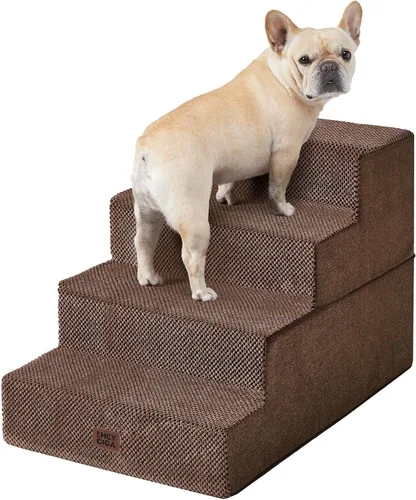 Miniatura 16 de EHEYCIGA Escaleras para perros pequeños de 13.5 pulgadas de alto, escalones para perros de 3 escalones para sofá y silla, escalones para mascotas