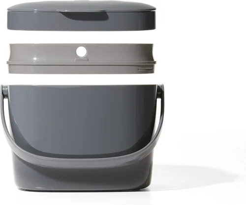 Miniatura 7 de OXO Good Grips - Contenedor de compost fácil de limpiar, carbón (1,75 galones)