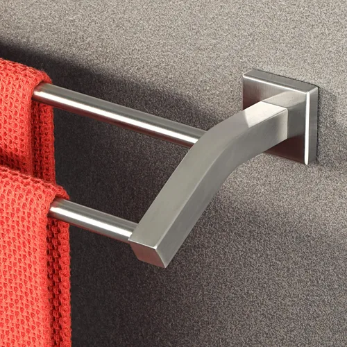 Alise Toalleros dobles de baño, toalleros para baño, soporte de pared de 16 pulgadas, resistente acero inoxidable SUS304, toallero para toallas,