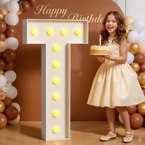 Miniatura 28 de Números de marquesina de 4 pies de alto, 4 pies de alto, números grandes iluminados 0 para 30, 40, 50, 60, decoración de fiesta de cumpleaños