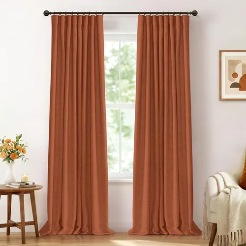 Miniatura 17 de 100% Blackout Shield Cortinas opacas completas para dormitorio de 63 pulgadas de largo, juego de 2 paneles, anillos de clip/bolsillo para barra