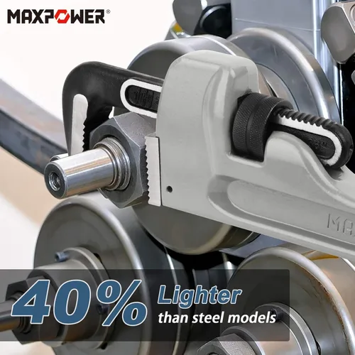 Miniatura 2 de MAXPOWER Llave de tubo de 36 pulgadas, llave de tubo recta resistente Llave de plomero de aluminio
