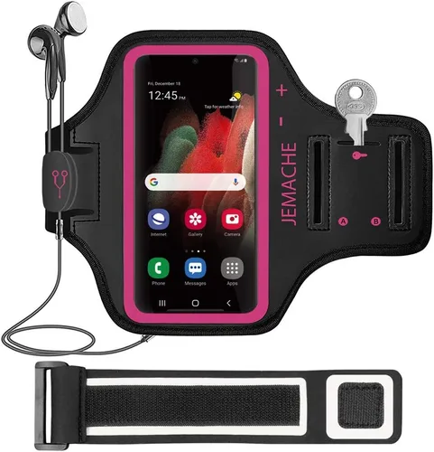 Miniatura 8 de Brazalete para Samsung Galaxy A36 A35 A26 A25 A16 A15 A14, gimnasio Running Entrenamientos Teléfono Brazo Band (negro)