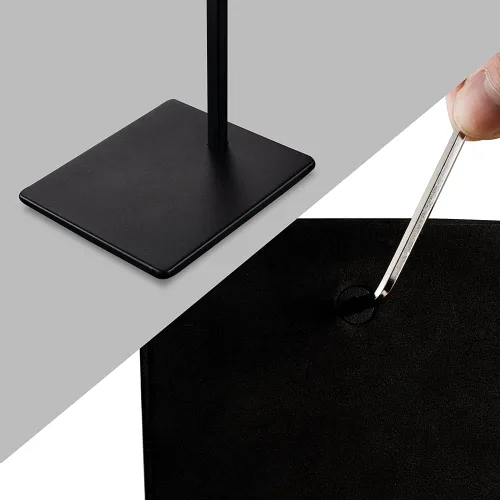 Miniatura 5 de Soporte para bolsa de gancho colgante - Juego de 2 soportes de exhibición de bolso negro de altura ajustable