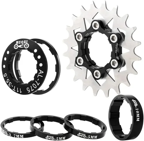 Miniatura 7 de Kit de conversión de velocidad única Bibike 13T/14T/15T/16T/17T/18T/20T/22T Cassette de velocidad única y espaciadores