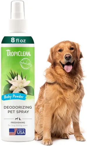 TropiClean - desodorizante en aerosol para mascotas, fabricado en Estados Unidos