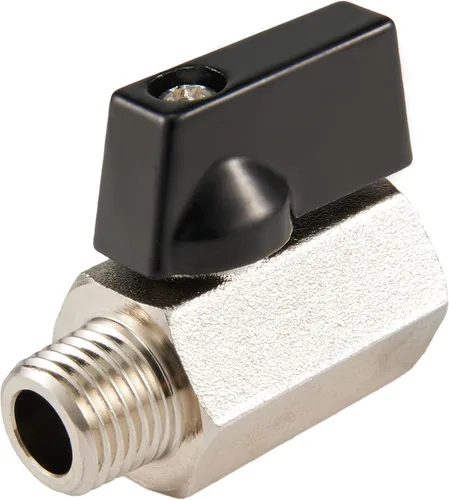 Miniatura 6 de EFIELD 1/4 Válvula de bola de latón de 1/4 "hembra NPT X 1/4" macho NPT válvula de cierre roscada, (MINI001)