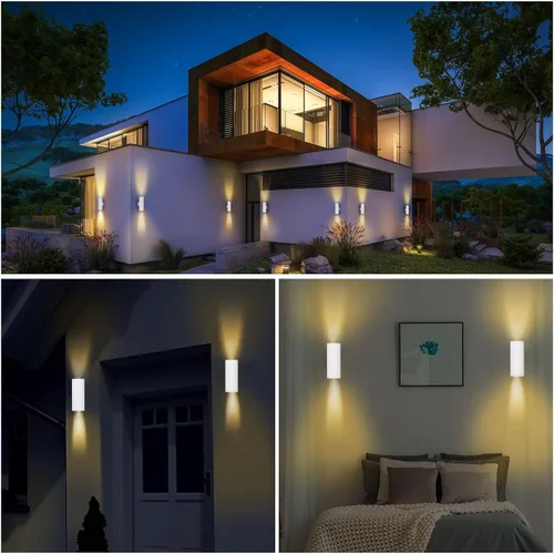 Miniatura 6 de Lámpara de pared LED de 3 colores de 15 W, 110 V ~ 260 V, brillante LED con Remtoe para sala de estar, pasillo de pasillo, puerta delantera exterior