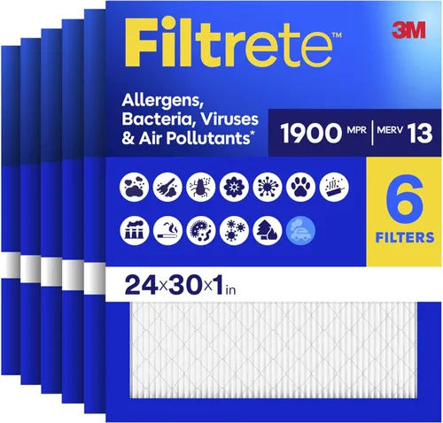 Miniatura 23 de Filtrete 17.5x23.5x1 filtro de aire para caldera/aire acondicionado, MERV 13, MPR 1900, Premium Allergen, Bacteria & Virus Filter, filtro de aire