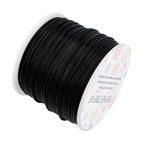 Miniatura 58 de BENECREAT -Alambre de aluminio para joyería de calibre 9, 55 pies, alambre metálico flexible para esculpir, ideal para manualidades de Halloween