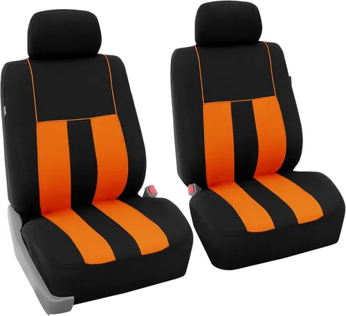 Miniatura 41 de FH Group - Juego completo de fundas para asientos de auto con rayas llamativas, ajuste universal para asientos delanteros de respaldo bajo, Verde