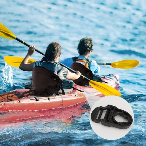 Miniatura 7 de Kit de reparación de asiento de kayak, clips de correa de asiento y ganchos Tri-Glide aptos para emoción de por vida 2 piezas clip+2 piezas gancho