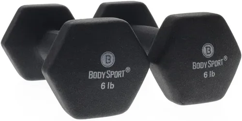 Miniatura 7 de Body Sport Par de mancuernas de neopreno - Equipo de entrenamiento de fuerza para ejercicios - Accesorios de gimnasio en casa - Entrenamiento