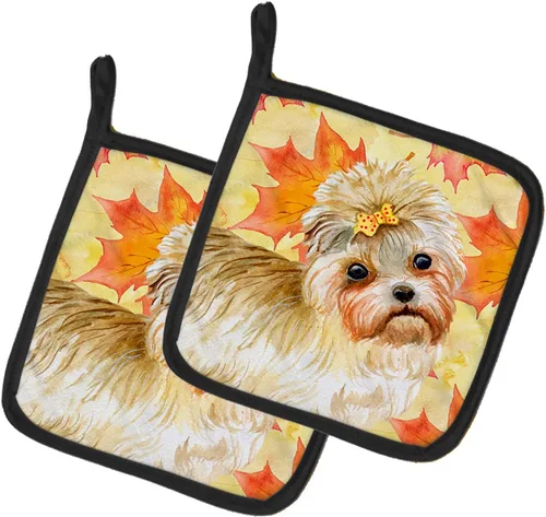 Miniatura 297 de Caroline's Treasures BB9655PTHD - Juego de soportes para ollas de cocina resistentes al calor, almohadillas calientes para horno, 7 1/2 x 7 1/2
