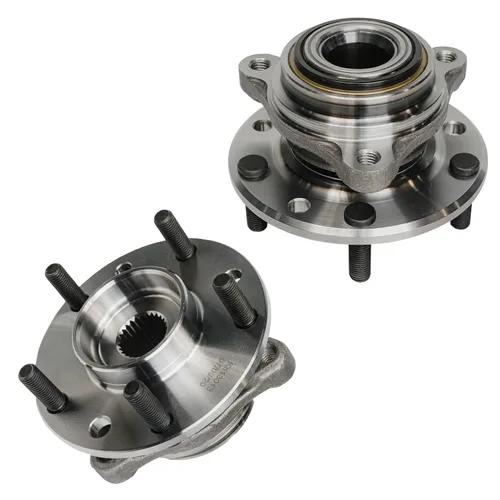 Miniatura 32 de Detroit Axle - 2 Cubos de Cojinetes de Rueda Delantera para Dodge Ram 1500 2009-2011, Conjunto de Cojinetes de Rueda y Cubos 2010, Par de Cubos
