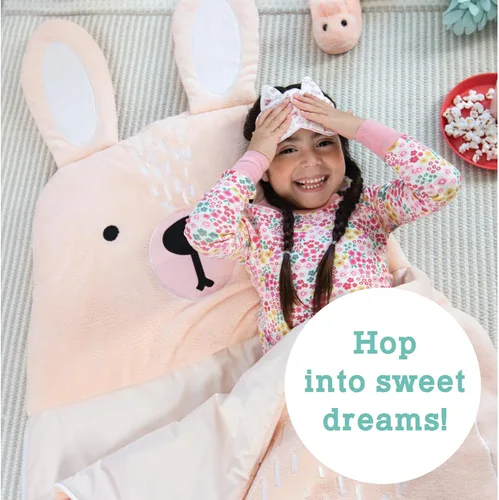 Miniatura 3 de MindWare Oh So Fun! Saco de dormir de conejito – Saco de dormir infantil para niños a partir de 3 años