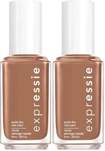 Miniatura 9 de essie Expressie - Esmalte de uñas marrón de secado rápido, Power Moves, vegano, Never Skip A Beat, 0.33 onzas líquidas