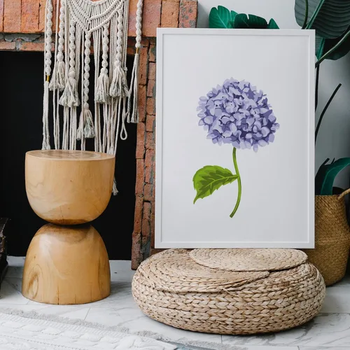 Miniatura 7 de FINGERINSPIRE Plantilla de pintura con patrón de hortensias en capas, plantilla de dibujo de flores de hortensias de 8.3 x 11.7 pulgadas, plantilla