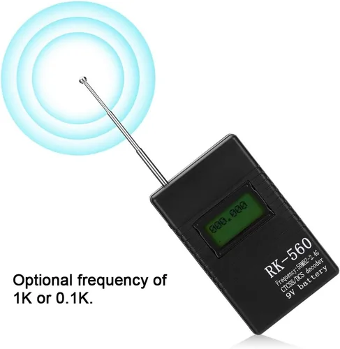 Miniatura 3 de Contador de frecuencia portátil, RK560 preciso 50 MHz-2.4 GHz, contador de frecuencia, prueba de radiofrecuencia portátil, para radio de dos vías