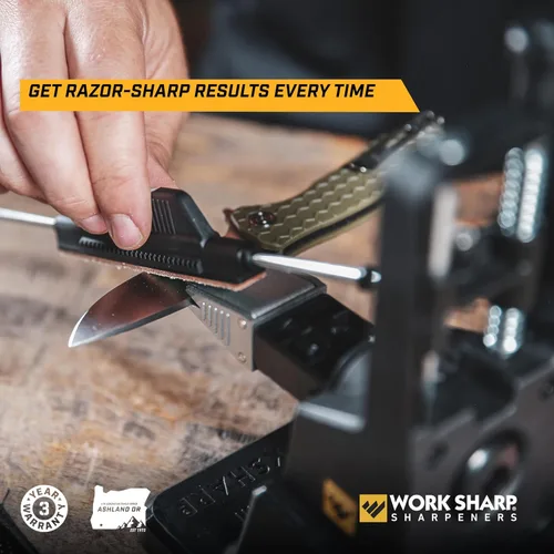 Miniatura 3 de Work Sharp Afilador de cuchillos Elite con ajuste de precisión - Sistema de afilado de cuchillos ajustable - Para cuchillos de caza, con muescas