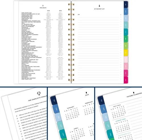 Miniatura 9 de AT-A-GLANCE Planificador académico 2025-2026, simplificado por Emily Ley, semanal y mensual, 5-1/2 x 8-1/2 pulgadas, pequeño, pestañas mensuales