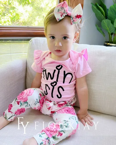 Miniatura 107 de fioukiay Conjunto de ropa de verano para bebés y niñas recién nacidas prematuros, mameluco, pantalones, diadema, conjunto de ropa para el verano