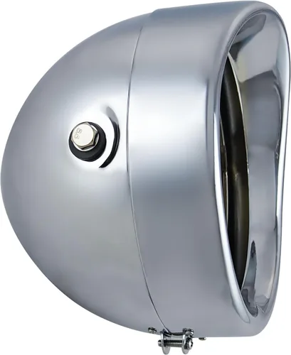 FATECIM Faro delantero redondo de 7" para motocicleta con carcasa de cubo y visera 7 pulgadas, cubierta protectora LED para faro con carcasa de faro