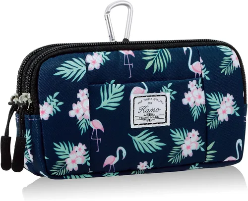 Miniatura 21 de KAMO Funda multiusos de lona horizontal para smartphone, funda para teléfono celular con asa para cinturón, bolsas de cinturón para mujeres, funda