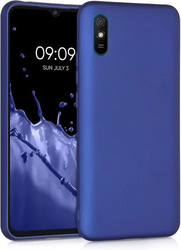 Miniatura 8 de kwmobile Funda compatible con Xiaomi Redmi 9A / 9AT - Funda protectora de silicona TPU suave y delgada - Negro mate