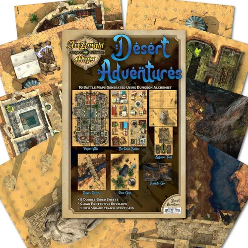 Miniatura 8 de Arcknight Los mapas de batalla de juego de rol del castillo de Graystone; 16 mapas modulares RPG en 8 páginas de doble cara, cuadrícula cuadrada