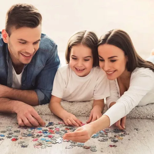 Miniatura 6 de Rompecabezas de madera de 500 piezas para adultos y niños, rompecabezas religioso virgen, desafiante, educativo, divertido, juegos familiares