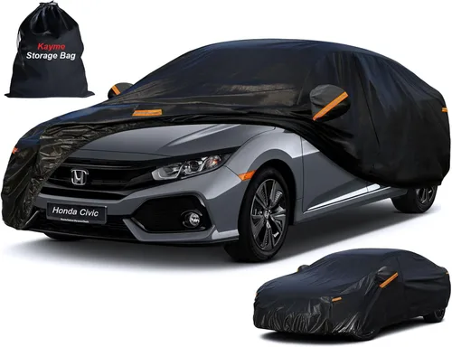 Kayme - Cubierta completa impermeable de 7 capas para Honda Civic Sedán/Coupé (1991-2024), apta para todo clima, protección p/exteriores contra