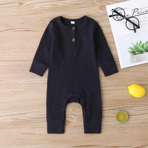 Miniatura 3 de Kuriozud Mameluco de una pieza para recién nacido, unisex, con botones, para bebé y niña