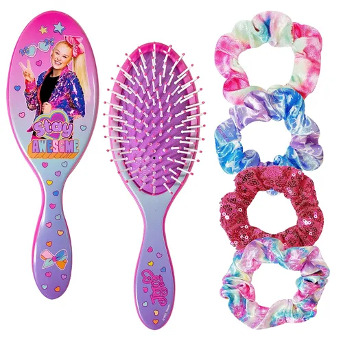 Miniatura 14 de Frozen Princess Elsa - Juego de 5 piezas de accesorios para el cabello, 1 cepillo regular de 9 pulgadas y 4 coleteros de Frozen - Cepillo Accesorios