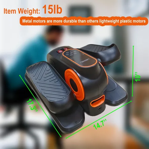 Miniatura 3 de Máquina elíptica de ejercicios, máquina elíptica debajo del escritorio, entrenador elíptico, ejercitador de articulaciones de piernas mientras está