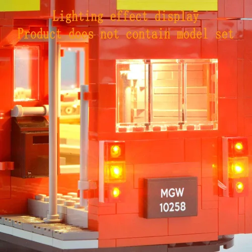 Miniatura 6 de GEAMENT Versión actualizada 10258 Kit de luces para Creator Expert London Bus compatible con el modelo de bloques de construcción Lego 10258