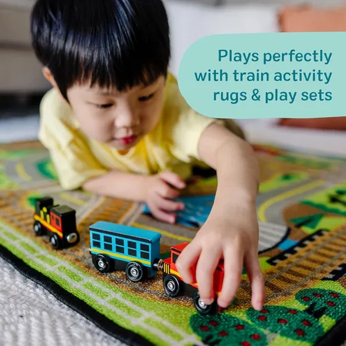 Miniatura 7 de Melissa & Doug – Tren de madera, vagones de tren