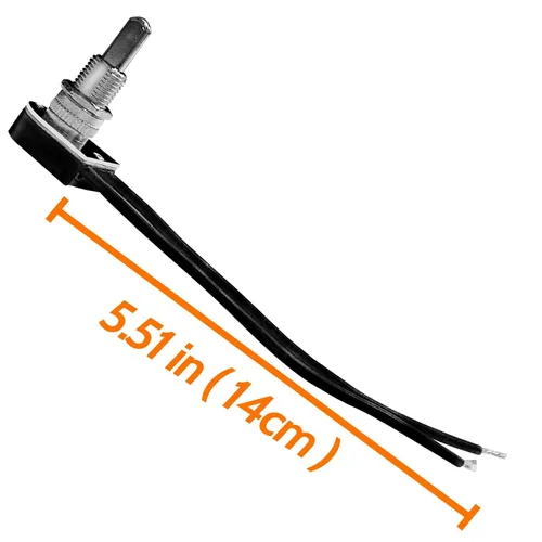 Miniatura 6 de Interruptor de botón Zing Ear ZE-107M ON-Off 5/8 "Lámpara de luz 3A 250VAC/6A 125VAC/3A 125VL/3A 125VT Prensa de dos etapas Interruptores con cable