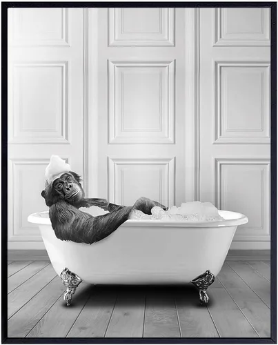 Miniatura 9 de Divertida decoración de baño para hombres, mujeres, accesorios de baño modernos y bonitos, fotos de baño, decoración de pared de baño, arte de pared