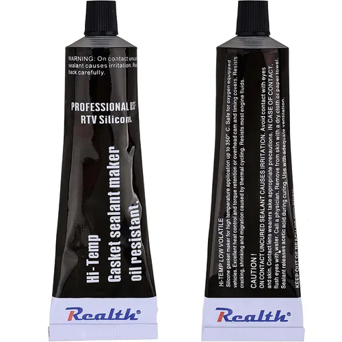 Miniatura 7 de Fabricante de Juntas de Silicona Negro, 1 Paquete, Sellador de Juntas de Silicona RTV de Alta Temperatura 3.53 Oz, Sellado de Brida de Alta