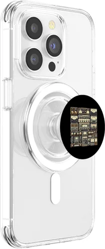 Miniatura 3 de Setup Vintage Audio HiFi Sound System Mixed Media Collage PopSockets MagSafe PopGrip for iPhone