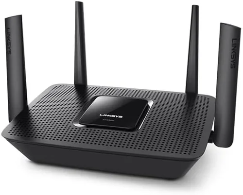 Linksys EA8300 Max-Stream: router Wi-Fi de tres bandas AC2200 para red doméstica inalámbrica, juegos y transmisión ininterrumpidos, MU-MIMO (negro)
