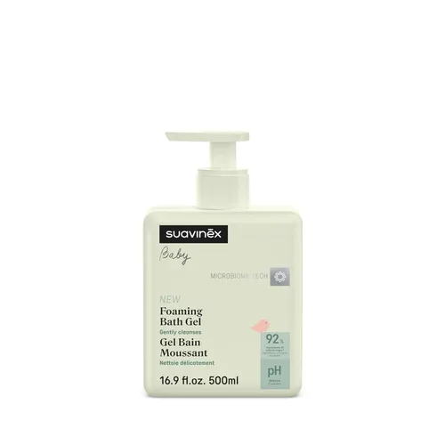 Suavinex Gel y champú para baby shower, lavado suave sin lágrimas, adecuado para pieles sensibles, 92% de ingredientes de origen natural con
