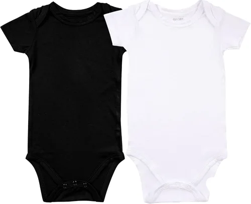 Miniatura 8 de GUISBY Body de manga corta para bebé, rayón de verano, recién nacido, niños y niñas, 0-24 meses