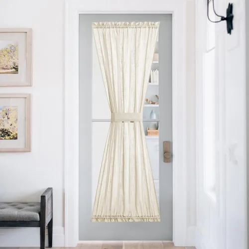 Miniatura 56 de NICETOWN - Cortinas transparentes para puerta de ventana, tratamiento de ventana lateral para puertas estrechas de vidrio/cocina/puerta delantera