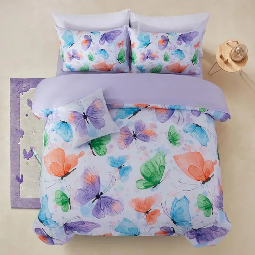 Miniatura 16 de A Nice Night - Juego de ropa de cama de 6 piezas con temática de galaxia, funda de edredón de espacio exterior impresa en 3D, para niños, niños